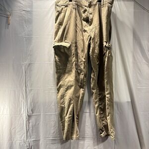 Wrangler Cargo Pants Jeans Mens Sz 40x30 Cotton Tan RN 130273 Carpenter Utility